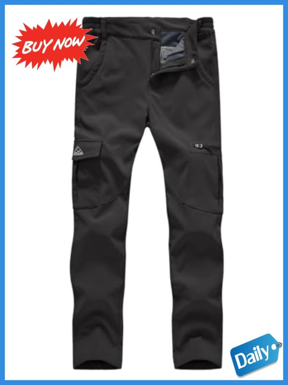 Gopune Women's Waterproof Windproof Insulated Ski Hiking Pants Fleece Lined
